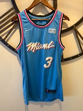 Dwayne Wade  Miami Heat Swingman Teal Color Jersey - Size 50
